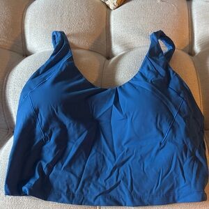 Seamless Blue Sports Bra